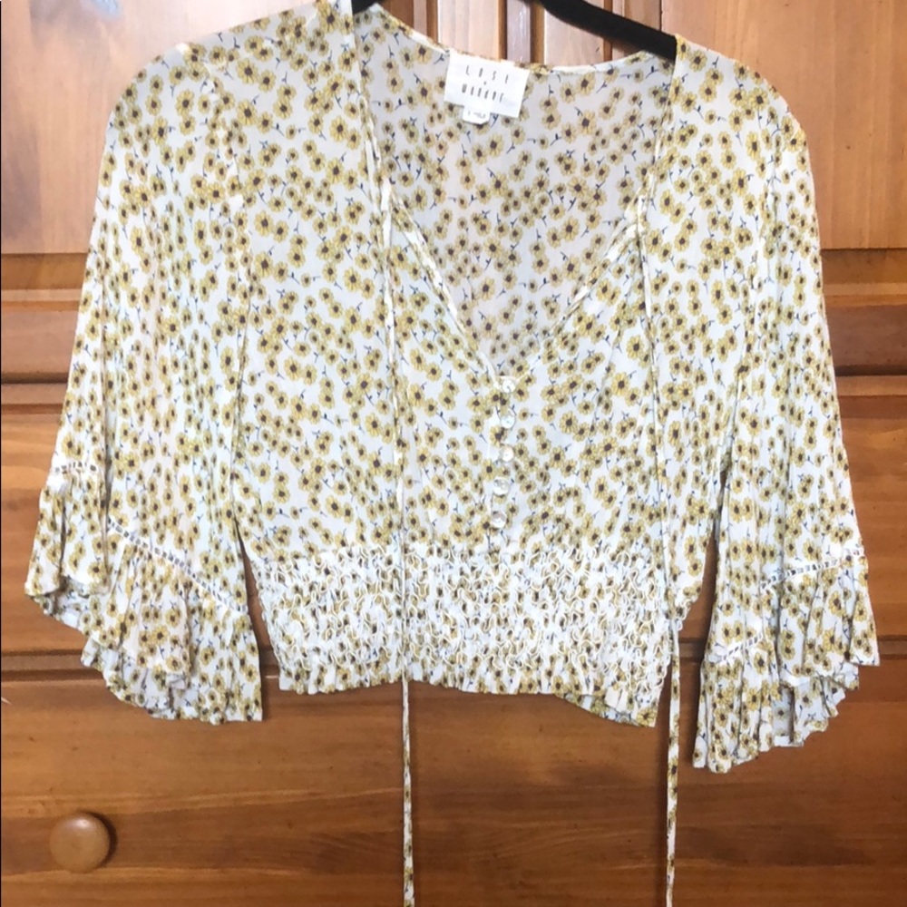 Floral crop top